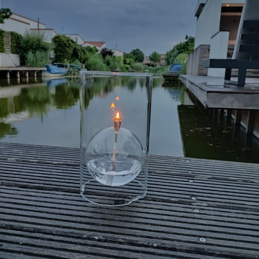 Rond Olielamp Kaarsenpot