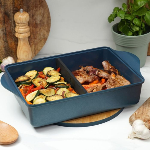 Cookut l'incroyable plat ajustable Bleu