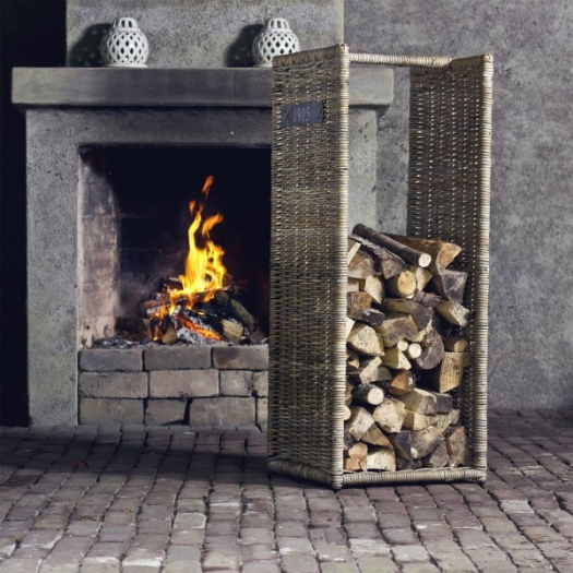 HAARDMAND GRIJS ROTAN 42X36H100CM