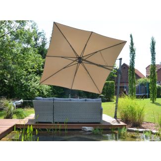 Sombrano S+ Parasol Mat Anthracite Toile 250GR