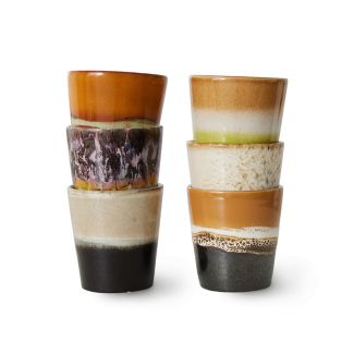 HKLiving Set de 6 tasses de café Soil