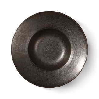 HKLiving Chef ceramics assiette creuse - rustic black