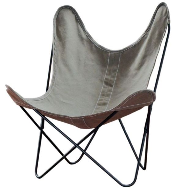 Airborne outdoor : AA linen fauteuil met matzwarte structuur