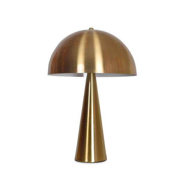 Mush lamp in gold metaal