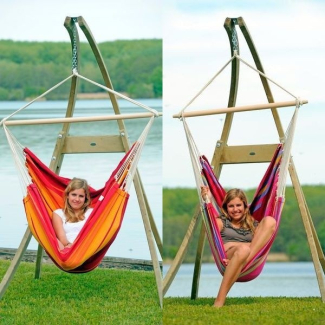 Atlas support bois pour chaise hamac