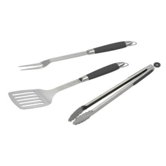 Barbecook Black pepper BBQ Set avec spatule, fourchette et pince