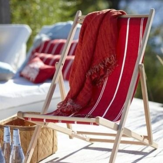 Artiga transat hêtre massif toile coton