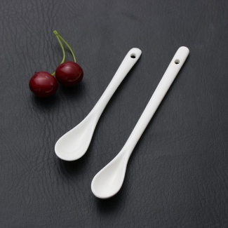 Lepel verrine porselein 12 stuks