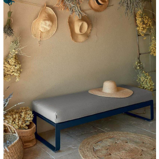 Fermob Bellevie: Banquette 2 places Gris Flanelle