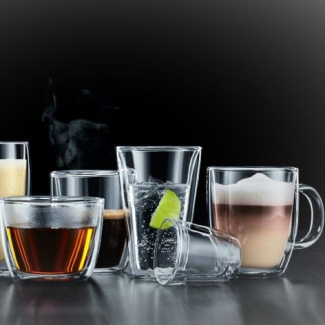 Tasse verre double paroi 2PCS