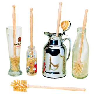 Goupillon ou brosse bouteille en crin de cheval