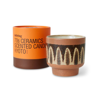 HKLiving Seventies Ceramics bougie parfumée Kyoto