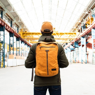 DENALI sac à dos en coton waxé