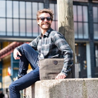 PAXSON housse ordinateur coton waxé