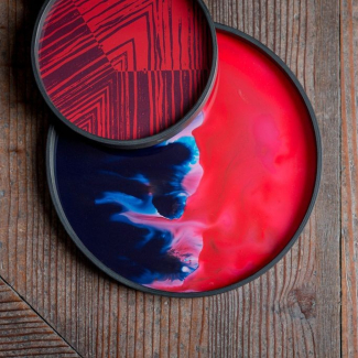 Ethnicraft  plateau en verre/vide-poche D20CM