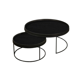Set de tables basses  pour plateaux D93CM + D62CM