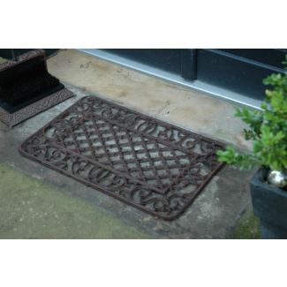 Paillasson grille fonte rectangulaire