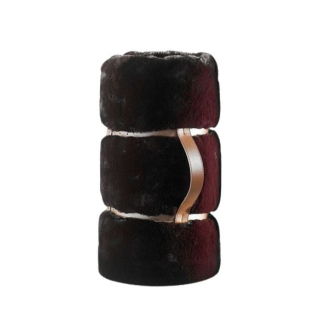 Plaid fausse fourrure Panthère noire