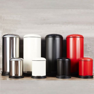 RIXX Poubelle Inox brossé