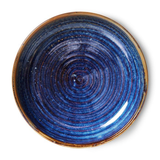 HKLiving Chef ceramics bord/schaal - rustic blue