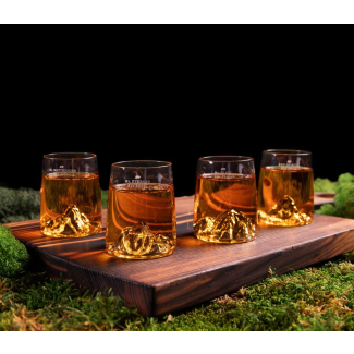 Coffret de 4 shooters Topographic Montagnes Suisse