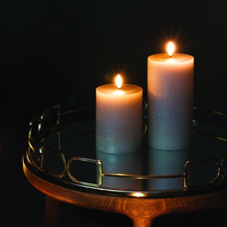 Uyuni Bougie Led Sandstone D7.8CM