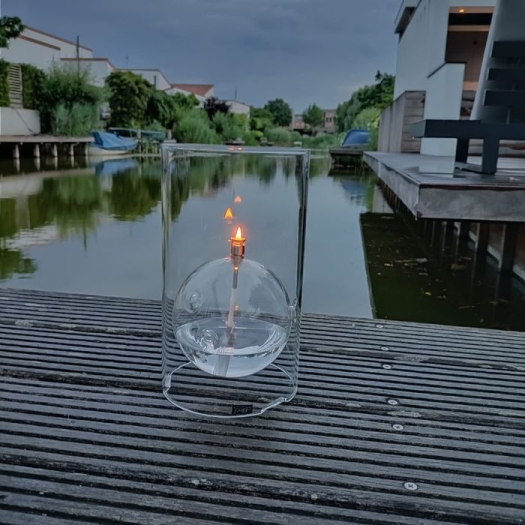 Rond Olielamp Kaarsenpot 
