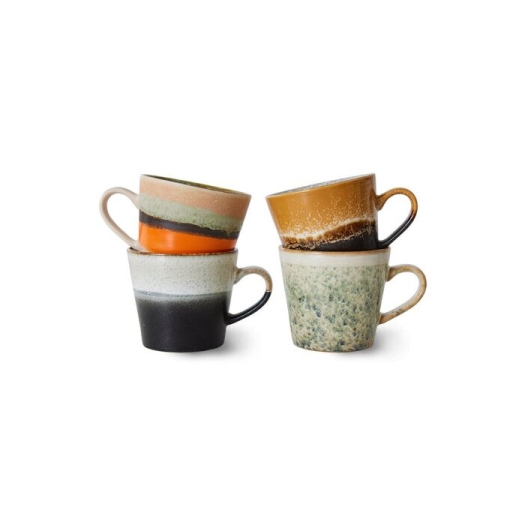 HKLiving Verve 4 koppen cappucino
