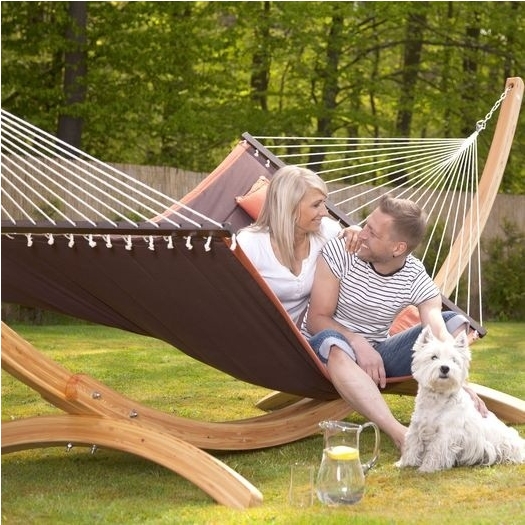 Arcus houten hangmatstandaard