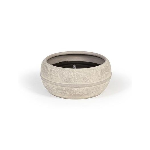 Dekocandle Bougie Terracotta Gris : D29H14CM