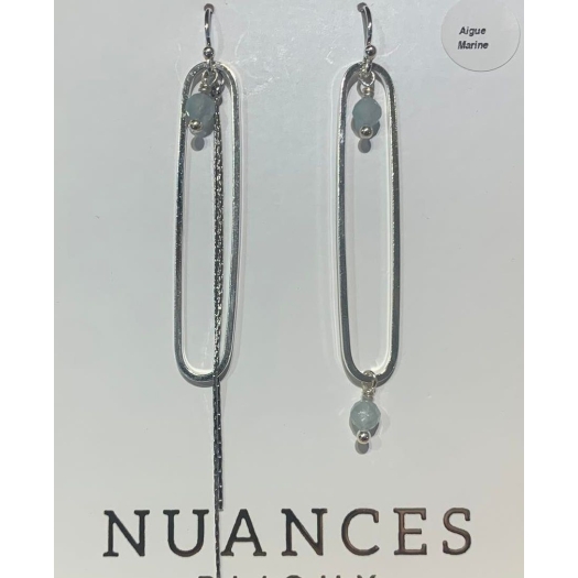 Boucles Asymétriques Sibylle argent