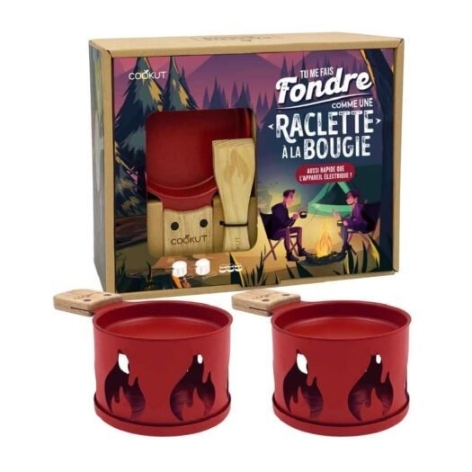 Cookut Raclette à la bougie 2PCS "Tu me fais fondre"