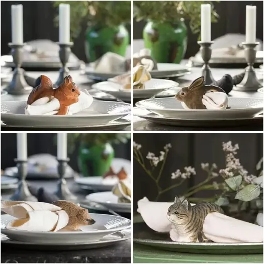 Image produit rond de serviette animal WildLife Garden