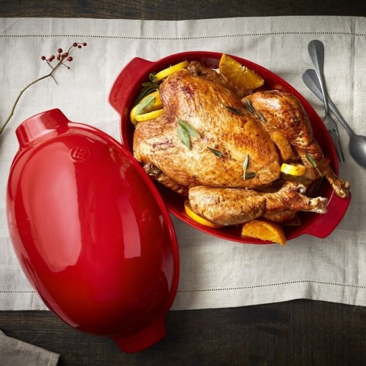 Emile Henry Grande Brique à Rôtir 41,5x25x25/8L