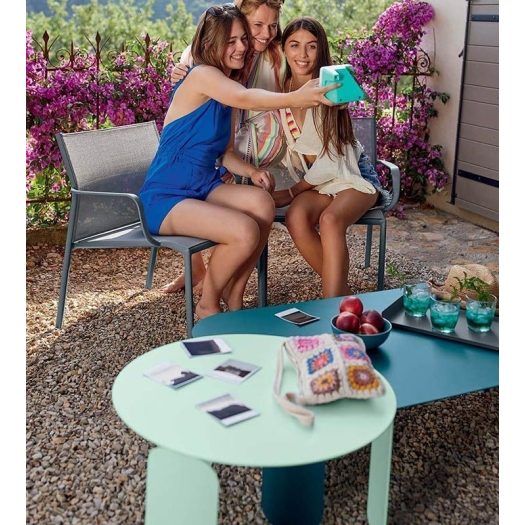 Fermob Bebop :  vierkanten lage tafel 120x70x29cm