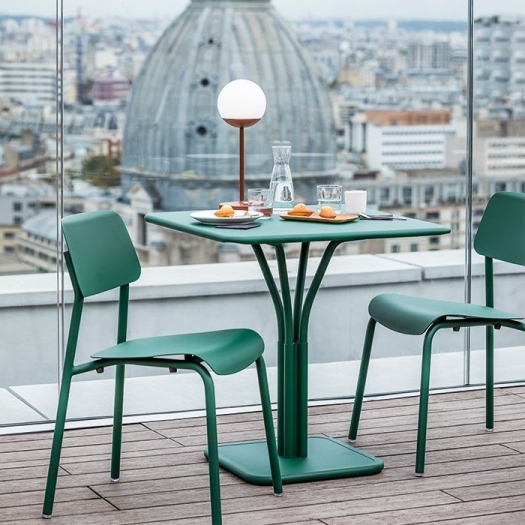 Fermob Luxembourg : table pied central 71x71cm