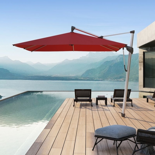 Sombrano S+ Parasol Mat Anthracite Toile 250GR