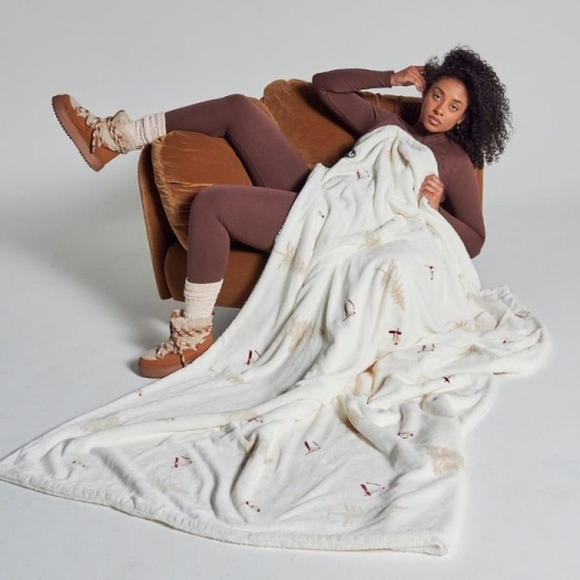 Plaid ultra-doux Skieurs