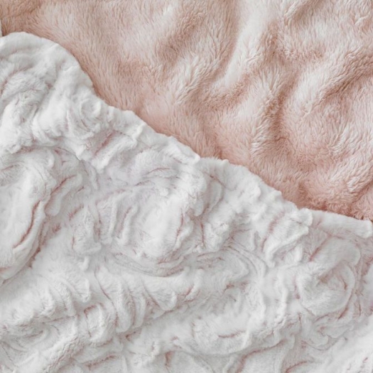 Ultrazachte Rozenknopjes plaid