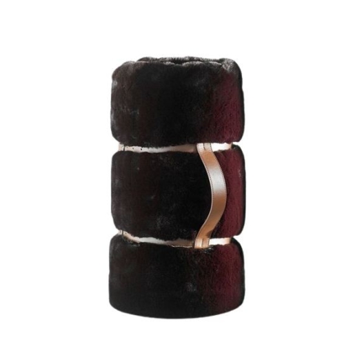 Zwarte panter faux fur deken