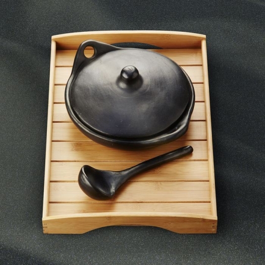 Rechthoekig bamboe dienblad