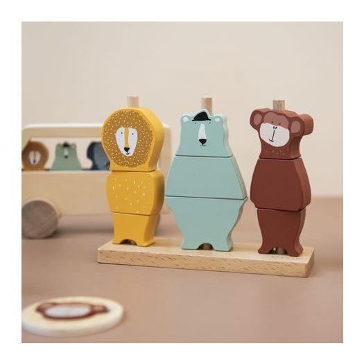 Trixie puzzle animaux en bois à empiler