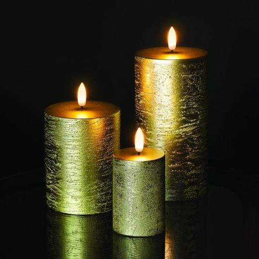 Uyuni Bougie Led D7.8CM GOLD