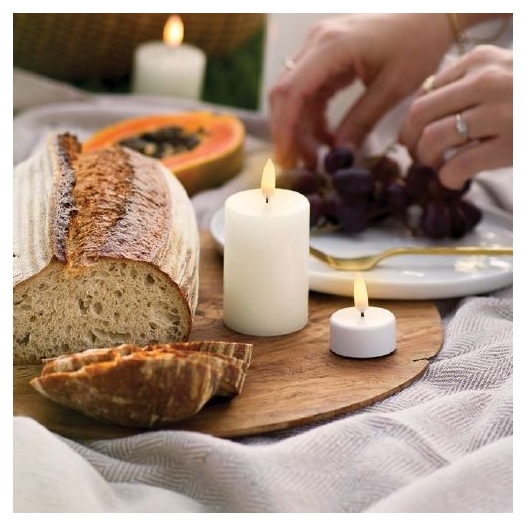 Uyuni Bougie Led Nordic White D5H7.5CM