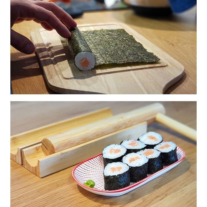 Natte en bambou pour sushis makis, kit sushi traditionnel, ustensile maki