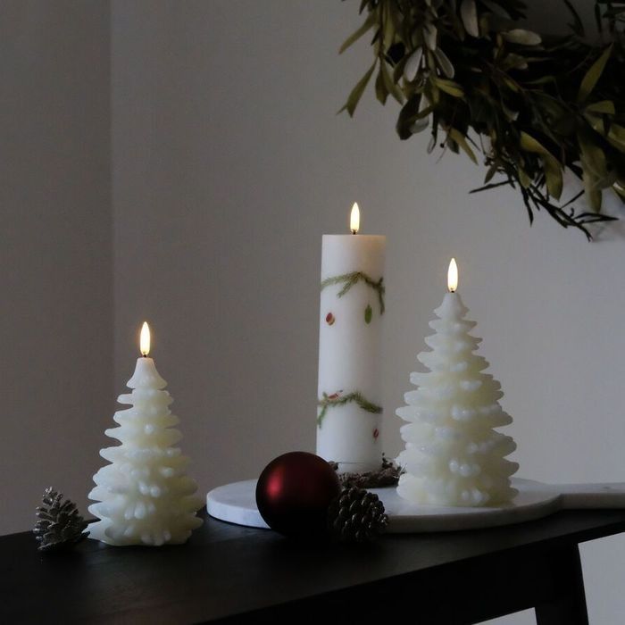 Bougies led sur clip pour décoration de Noël