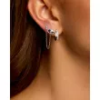 Image produit boucles d'oreilles Midnight MYA-BAY mis en scène sur une oreille