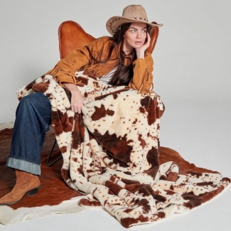 Plaid ultra-doux vache