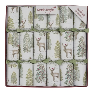 Robin Reed Crackers Noël Sage Woodland 6PCS