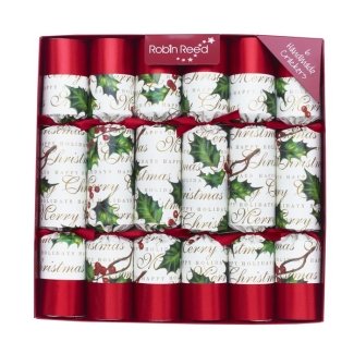 Robin Reed Crackers Noël Bows and Berries 12PCS